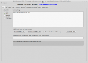 QuickHash-Linux-TextTab