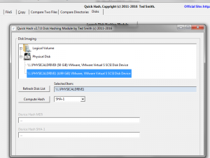 New Disk Hashing interface of Quickhash v2.7.0