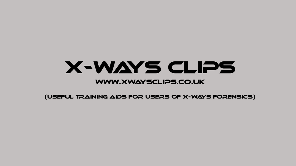 The XWays Clips Online Learning Platform QuickHash GUI