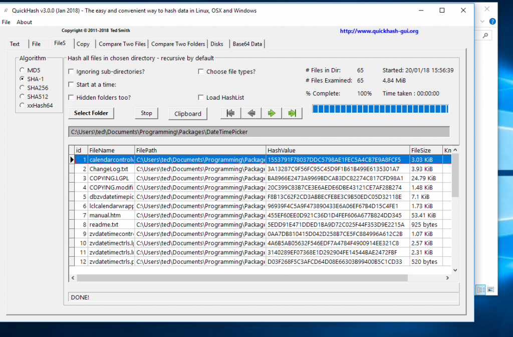 Quickhash Logo QuickHash v3.0.0 on Windows 10 | QuickHash GUI