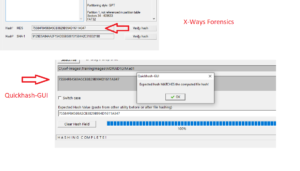 Hashing E01 forensic images with QuickHash-GUI