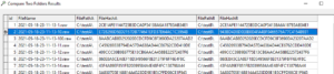 Comparing two folders of files with Quickhash-GUI