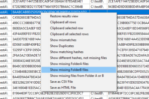 Comparing two folders of files with Quickhash-GUI