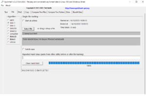 Quickhash-GUI- Screenshot - File Tab